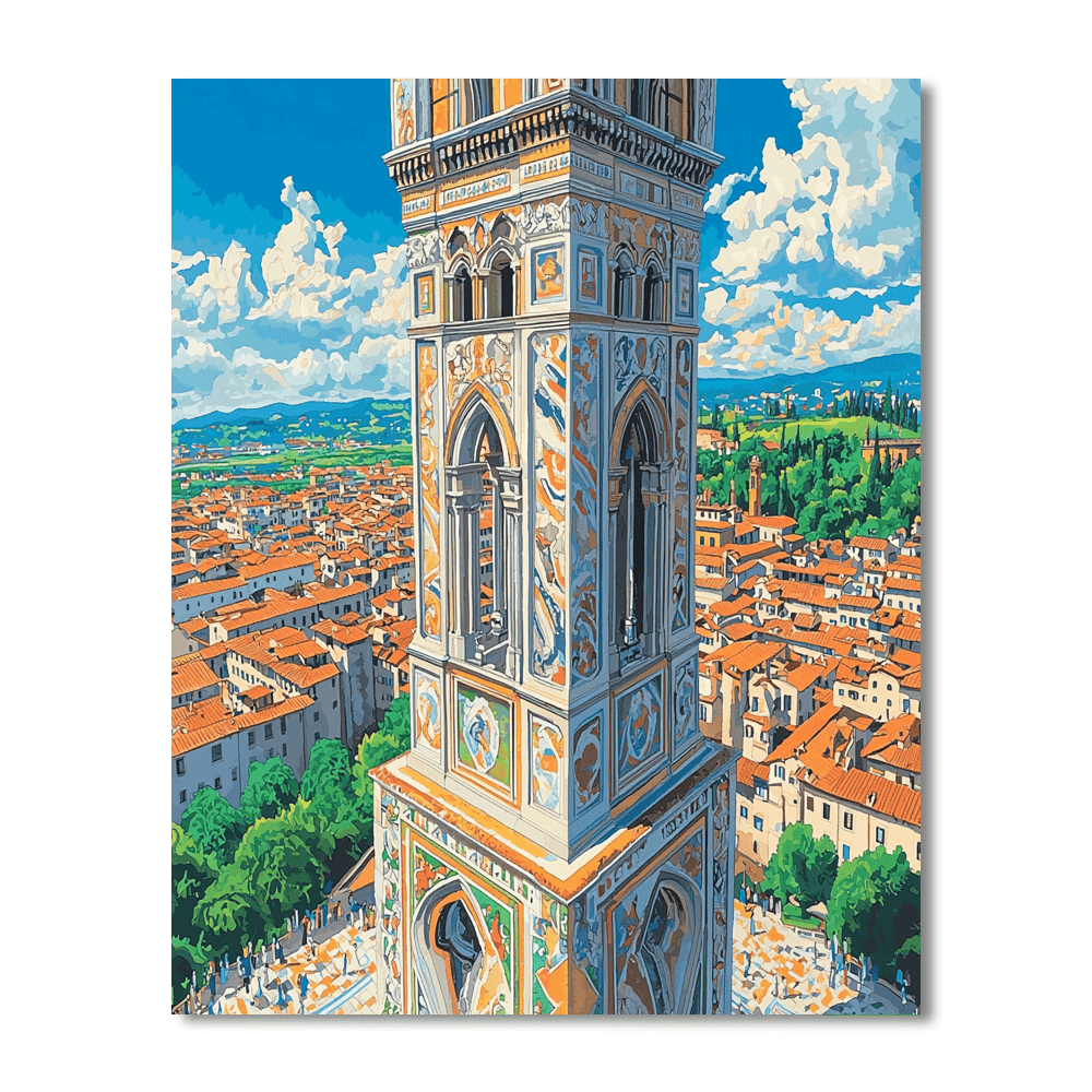 Giotto's Bell Tower Paint By Numbers