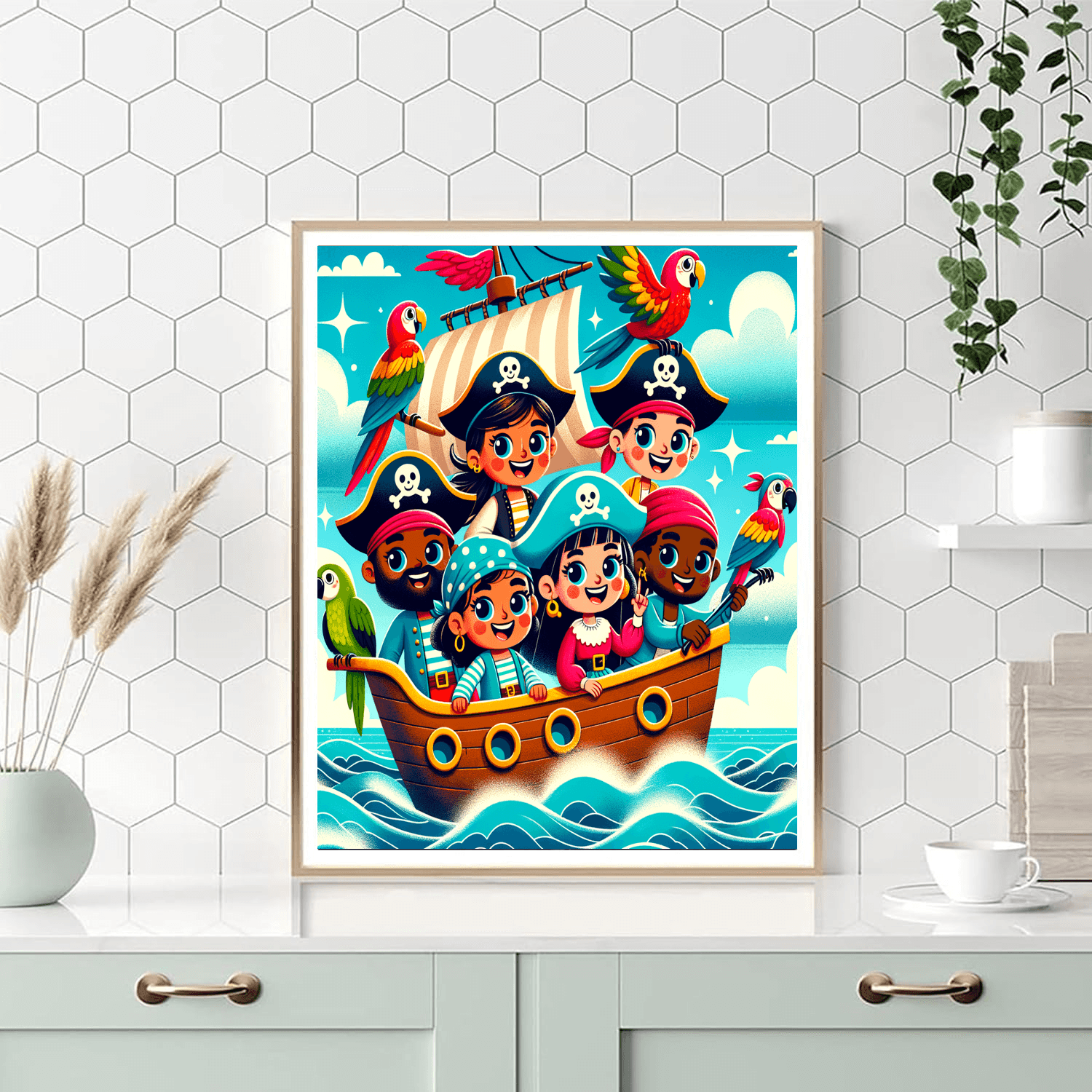 Adventurous Pirate Crew Paint By Number