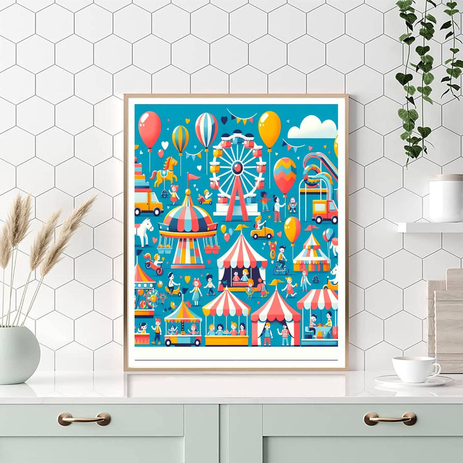 Playful Carnival Fun Paint By Number