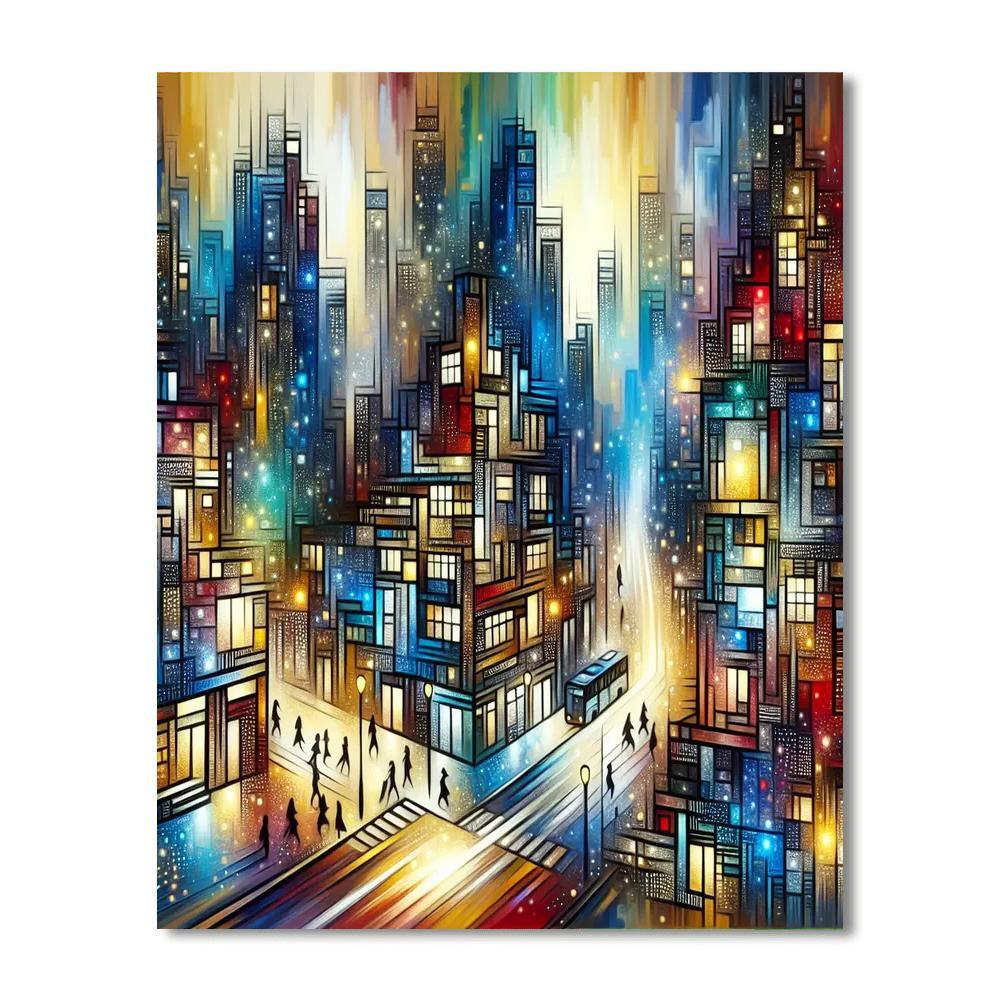 Captivating City Life Paint By Color