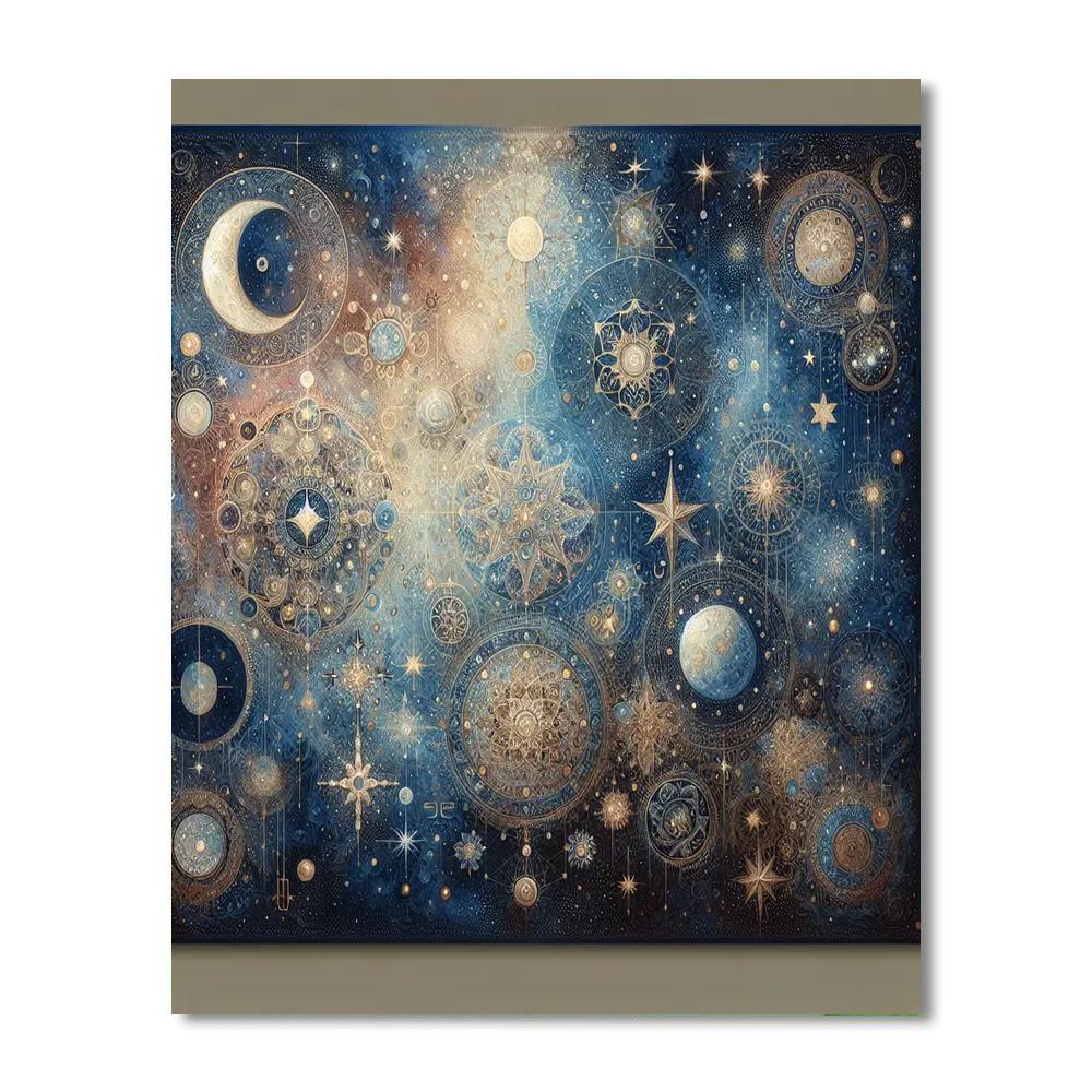 Celestial Dreams Tapestry Paint By Color
