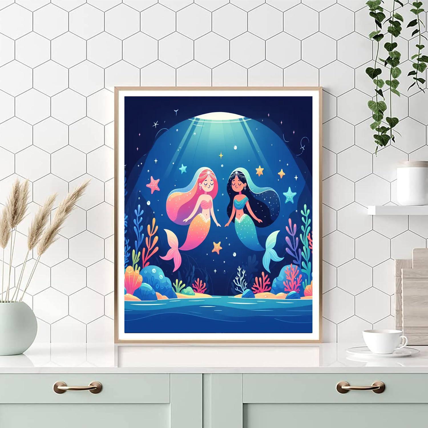 Enchanted Lagoon Escape Numbered Painting Kits