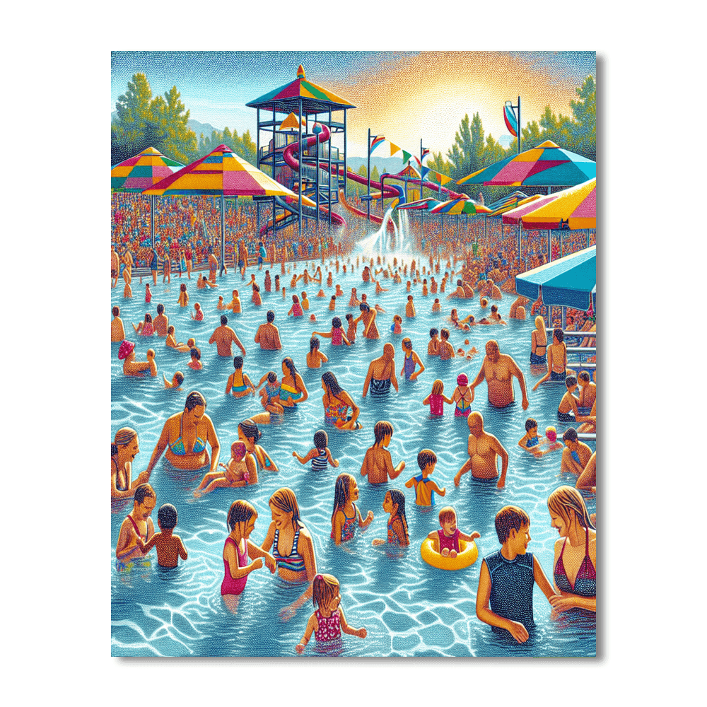 Wings And Waves Waterpark Festival - Usa Number Painting