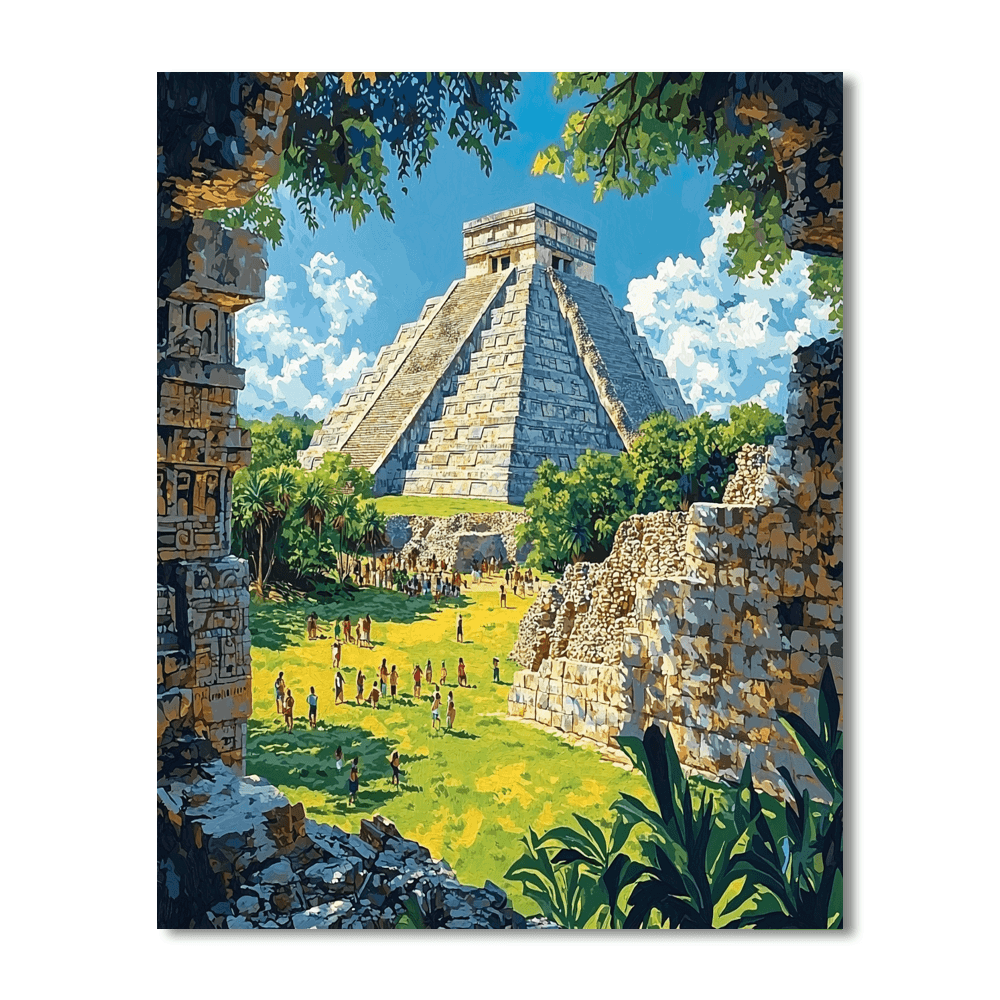 Chichen Itza Paint By Numbers