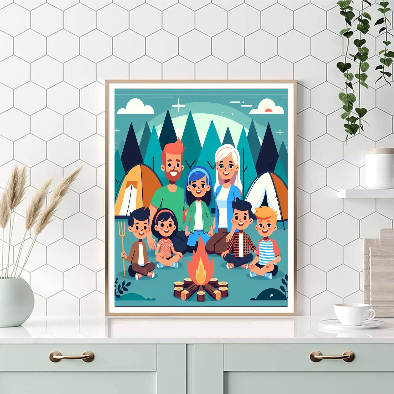 Wilderness Camping Retreat Paint By Numbers
