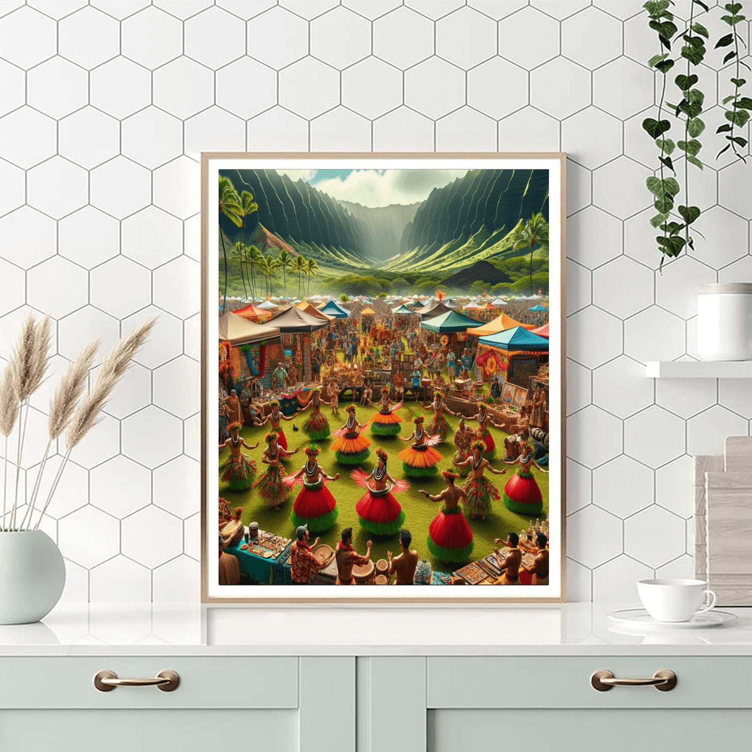 Pahoa Lava Flow Festival - Hawaii, Usa Painting By Numbers Kit