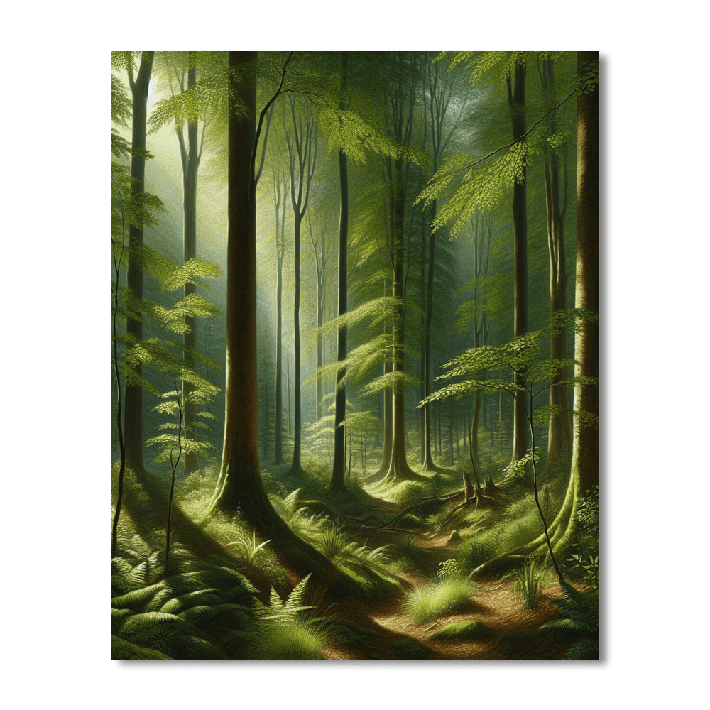 Forest Whispers Mural Paint By Color