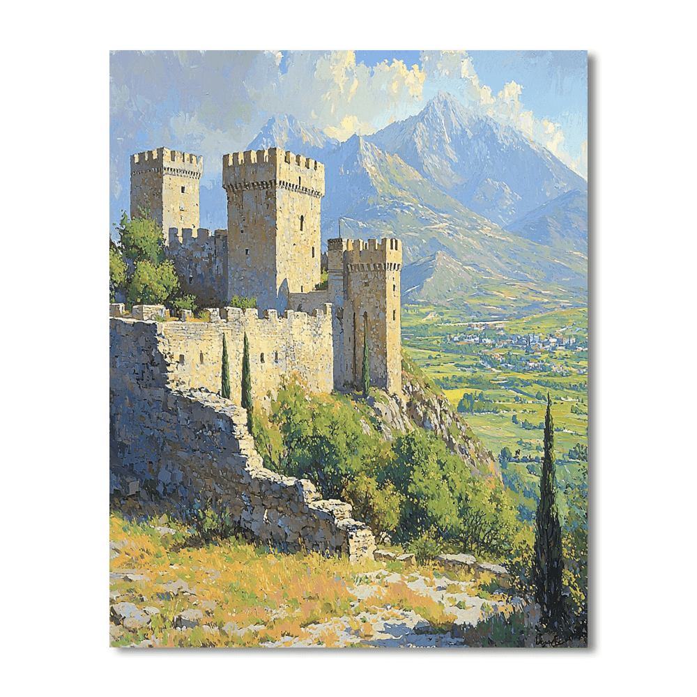 Gjirokastër Castle - Albania Painting Number Kit