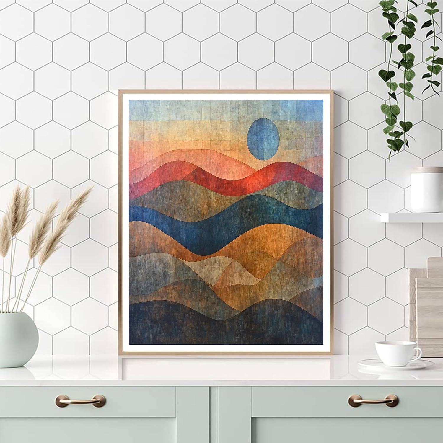 Paul Klee Inspired Dreamscape Balance  DIY Paint By Numbers