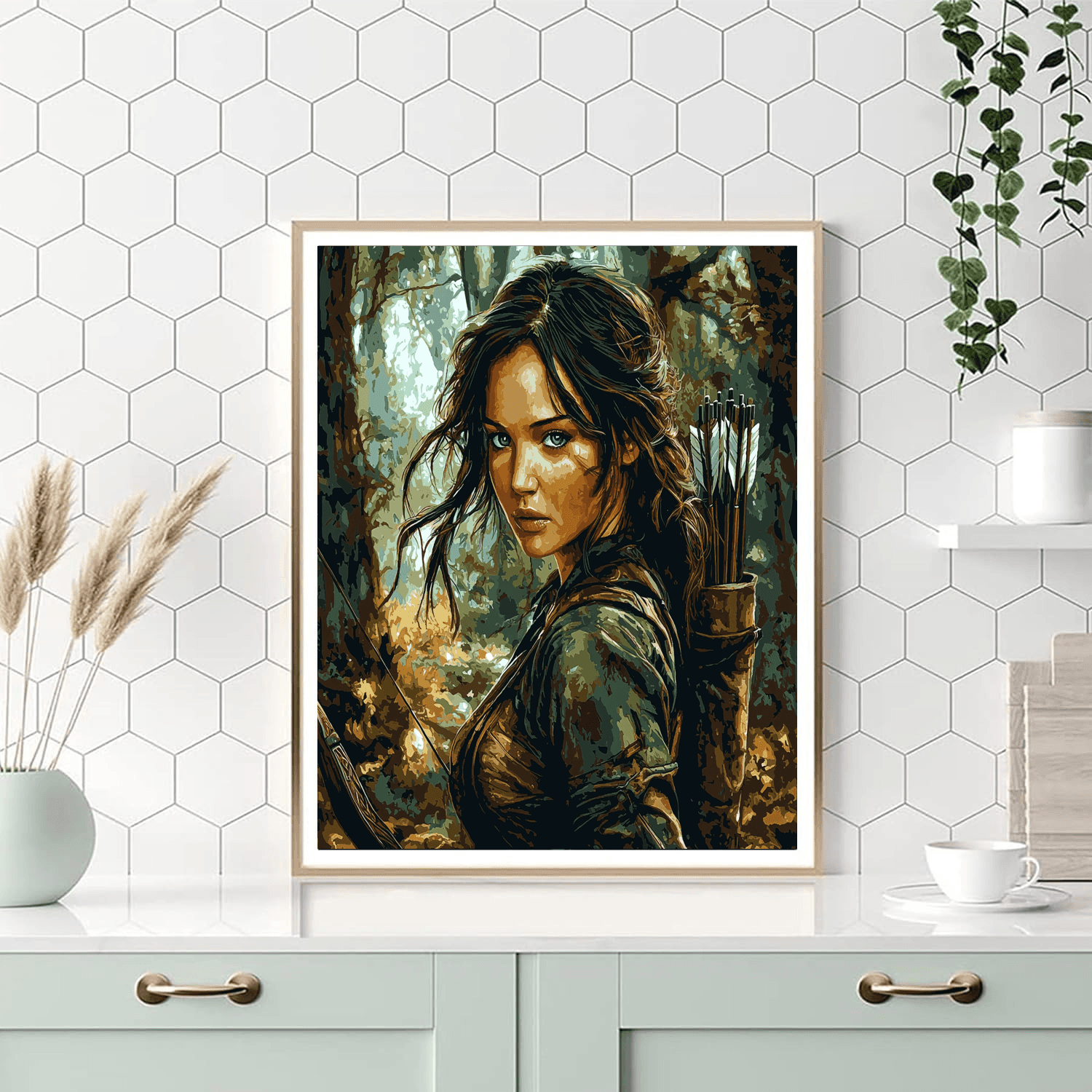 Jennifer Lawrence: The Fearless Flame Of Katniss Everdeen Paint By Numbers Kits