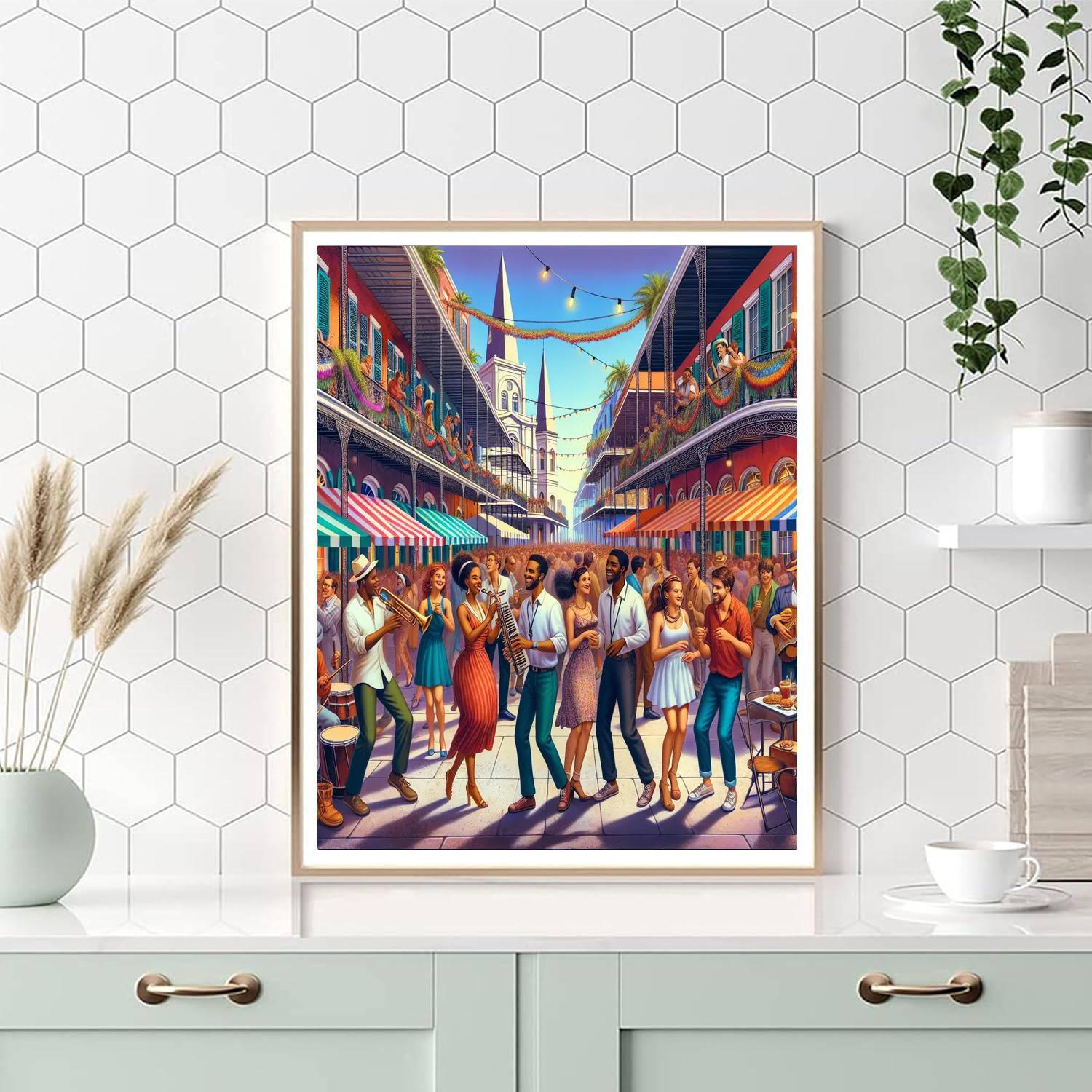 Bourbon Street Festival Painting Number Kit