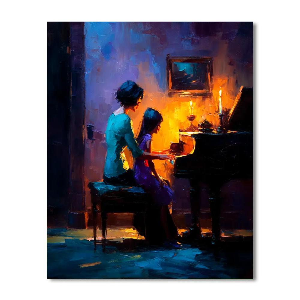 Harmonies At Twilight Paint By Color