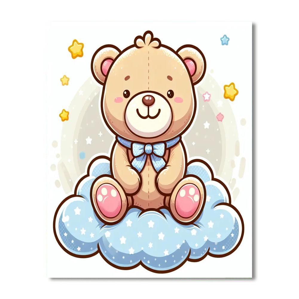 Sweet Teddy Bear Paint By Color
