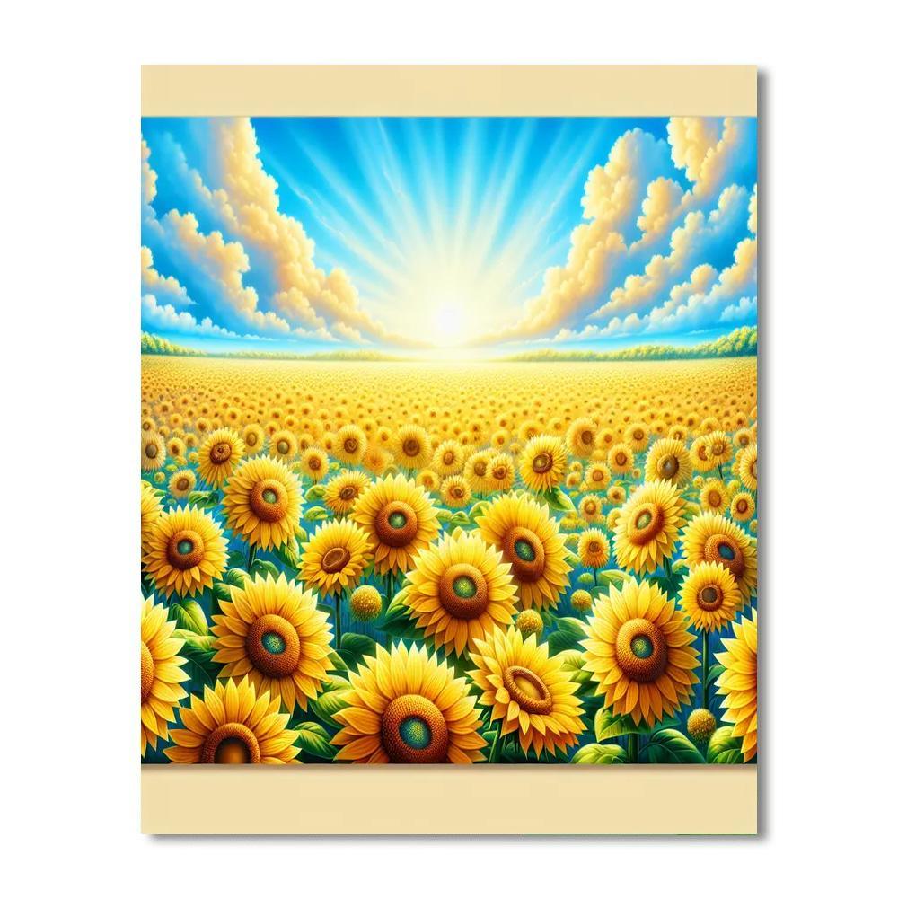 Radiant Summer Sunshine Numbered Painting Kits