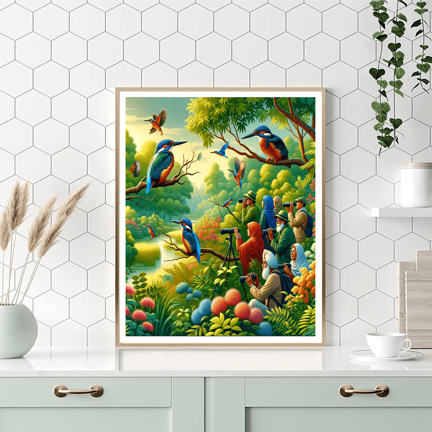 Kingfisher Festival - India Numbered Painting Kits