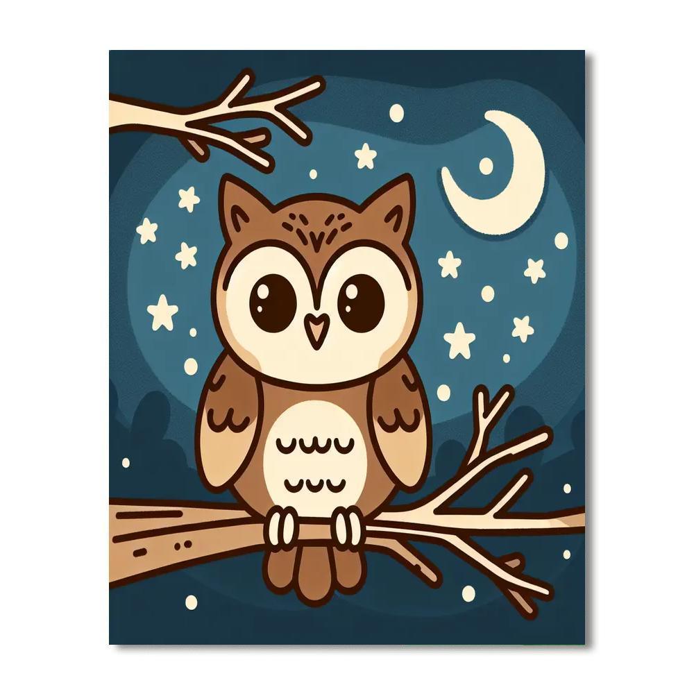 Gentle Guardian Owl Paint By Numbers Kits