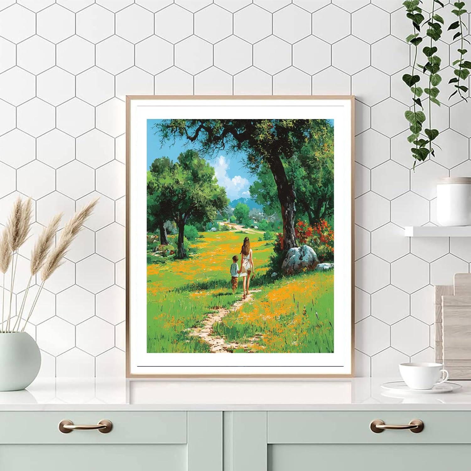 Footsteps In The Meadow Paint By Numbers Kits