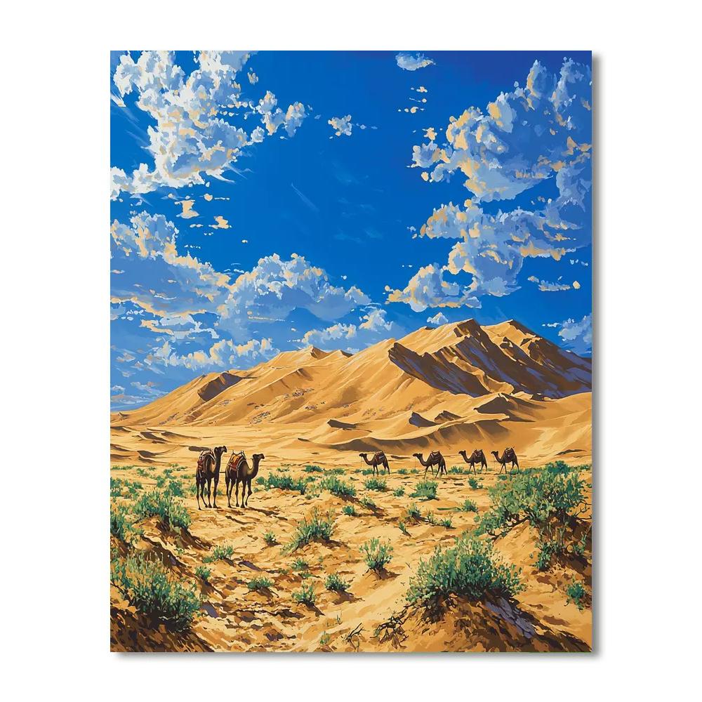 The Gobi Desert - Mongolia Numbered Painting Kits