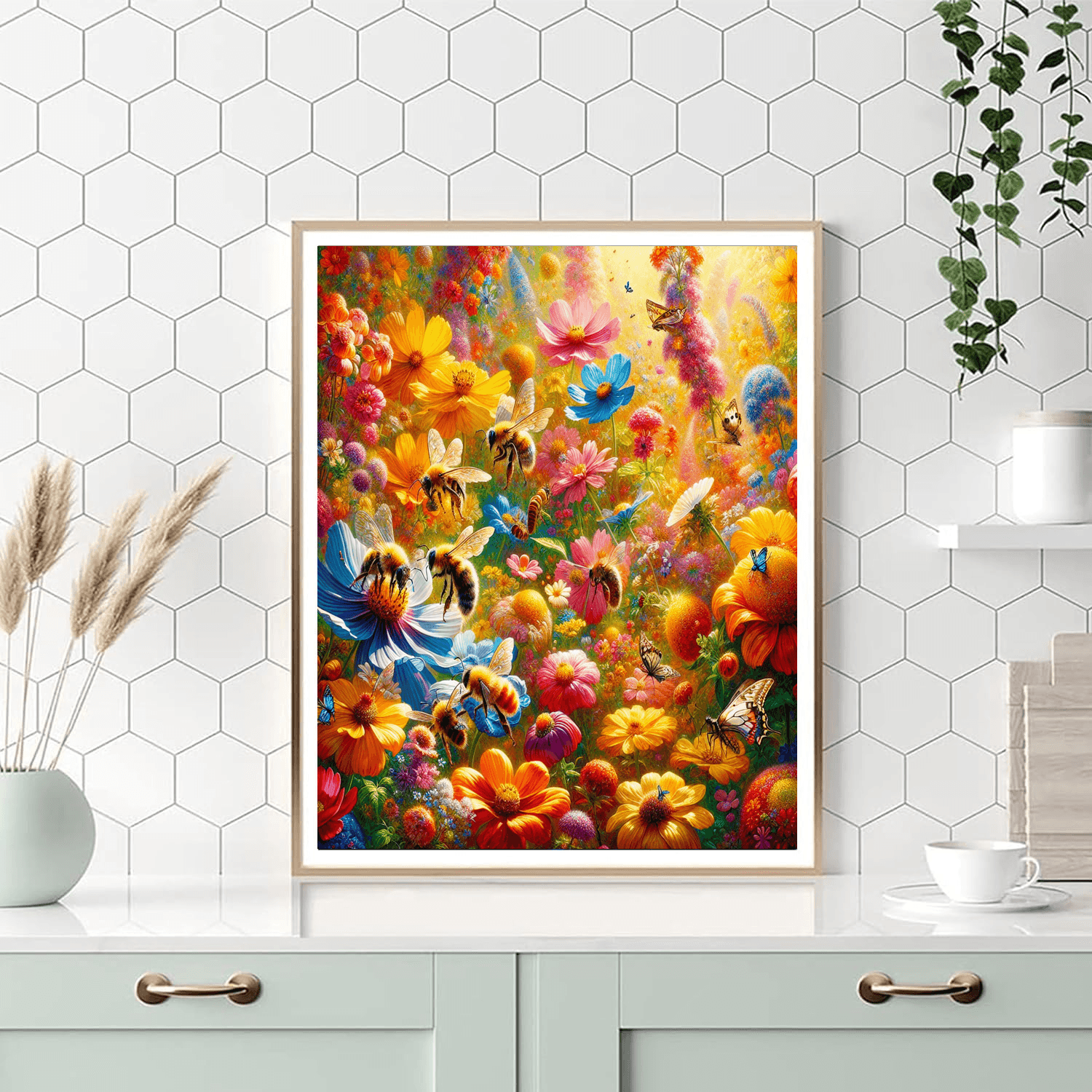 Lively Summer Garden Numbered Painting Kits