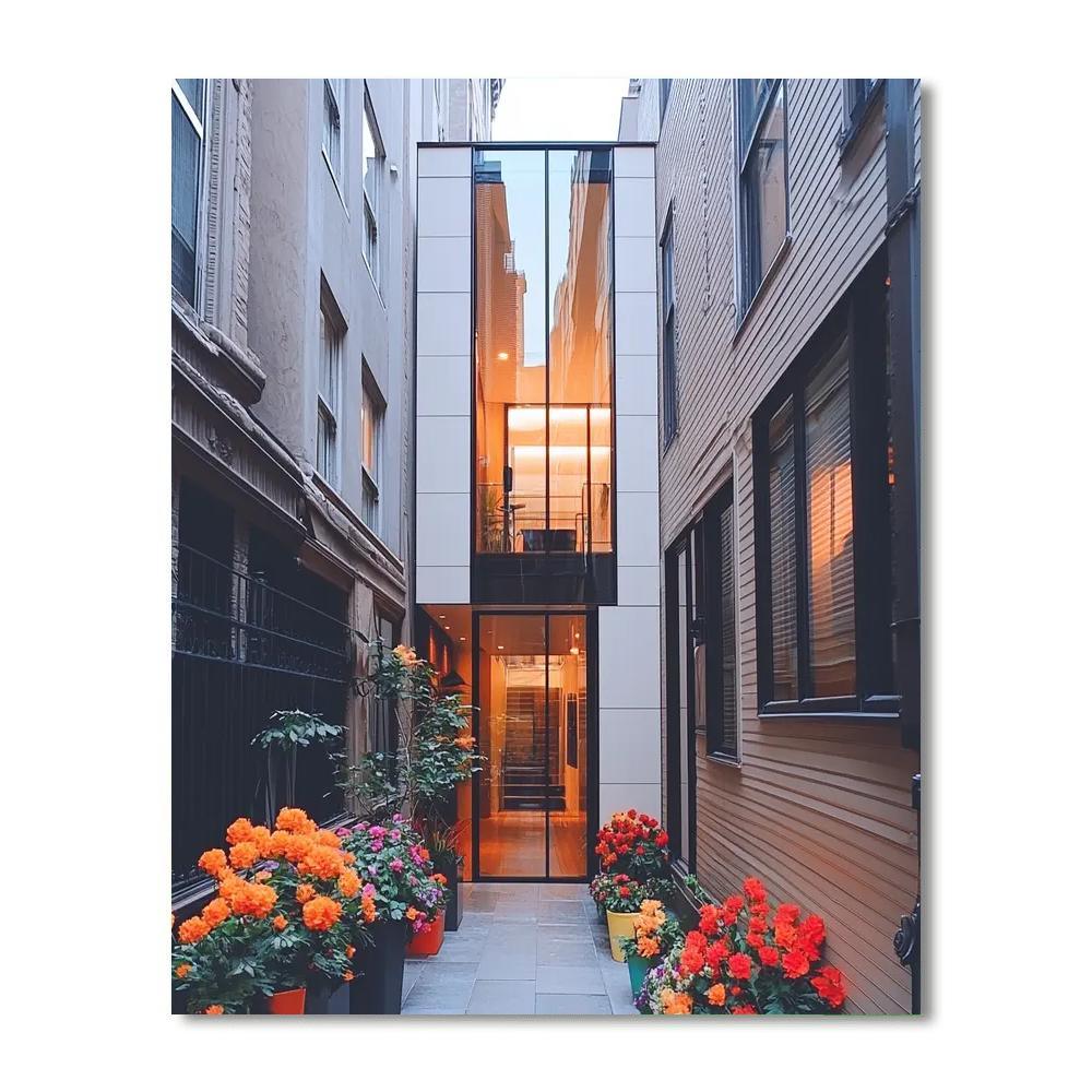 The Narrowest House - Warsaw Paint By Number