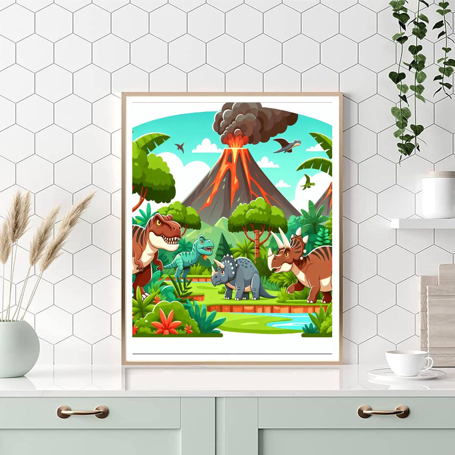 Jurassic Safari Paint By Number