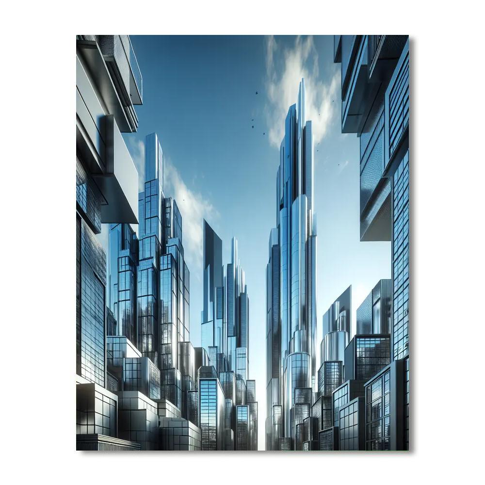 Urban Skylight Perspective Paint By Color