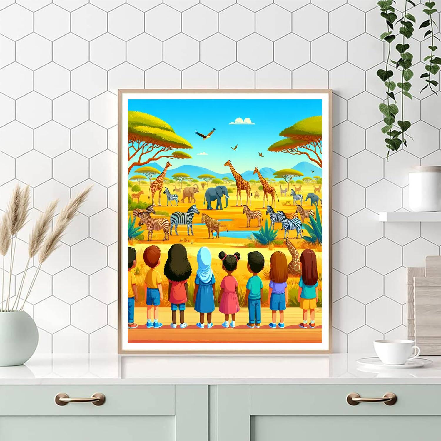 Adventure Safari Day Paint By Numbers