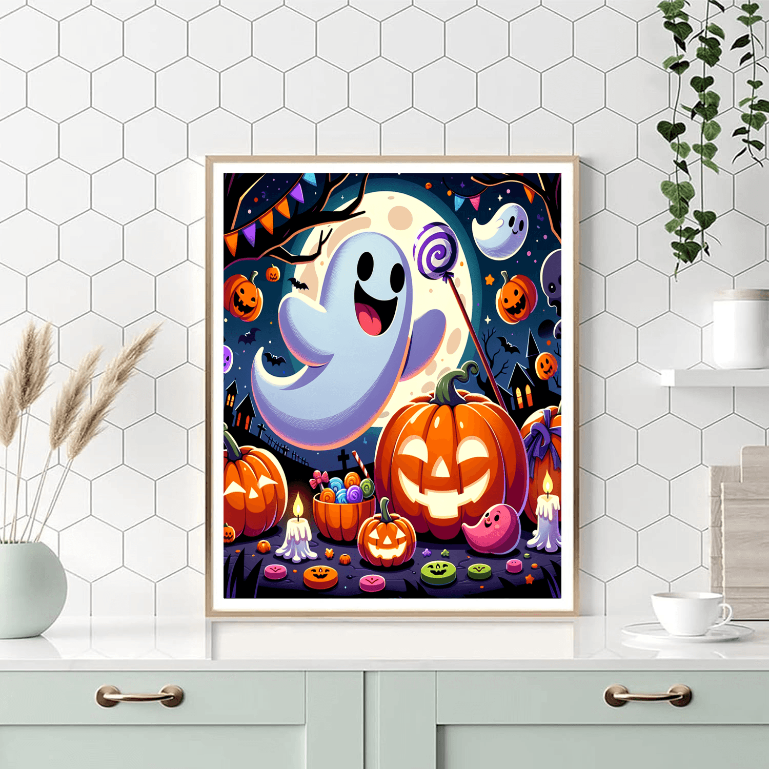 Joyful Halloween Adventure Painting By Numbers Kit