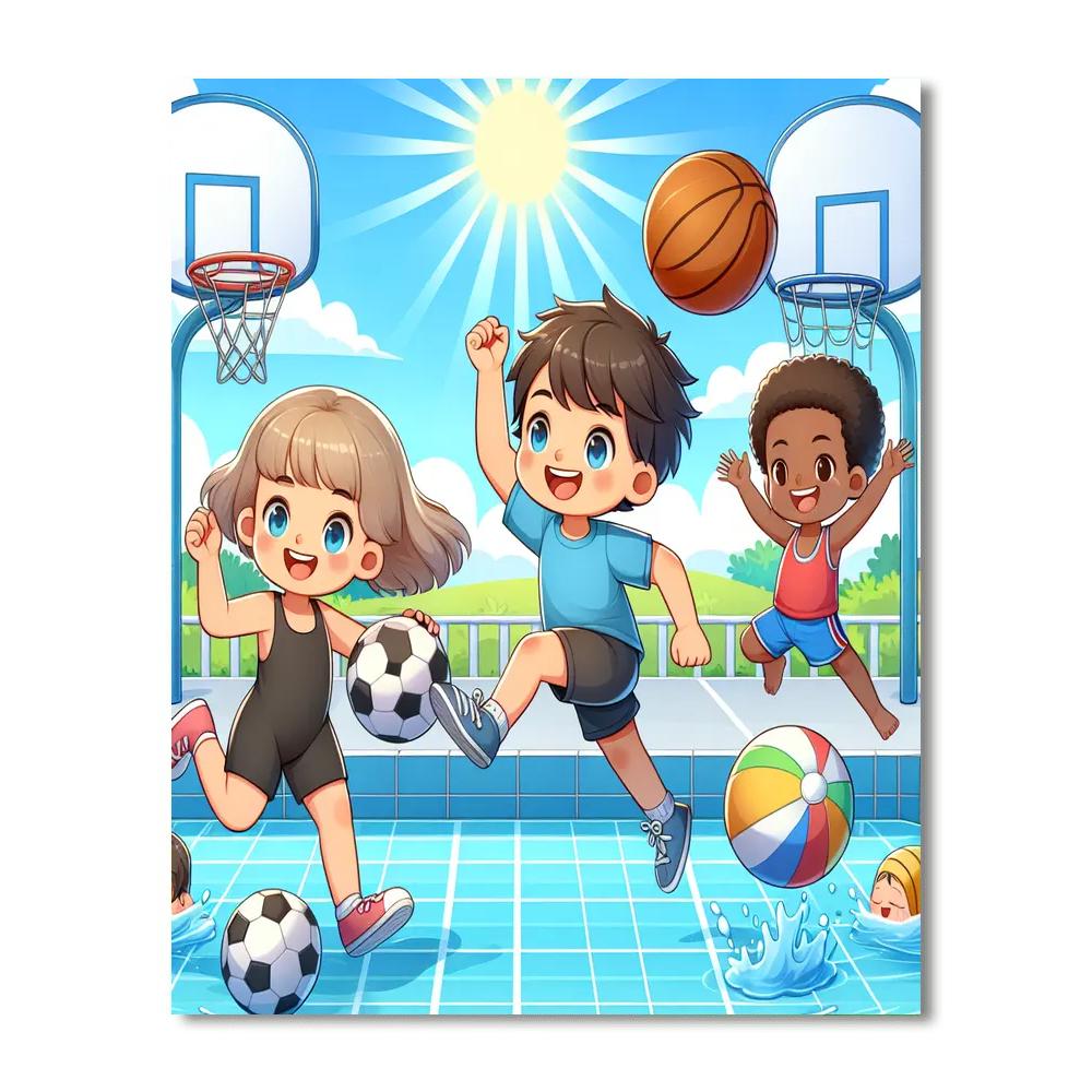 My Favorite Sports Numbered Painting Kits