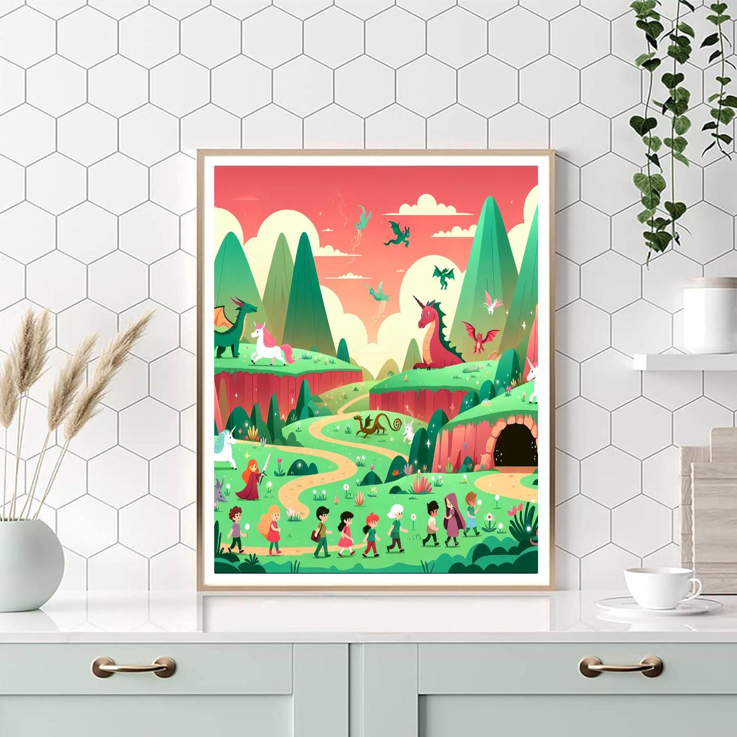 Mythical Journey Valley Paint By Number