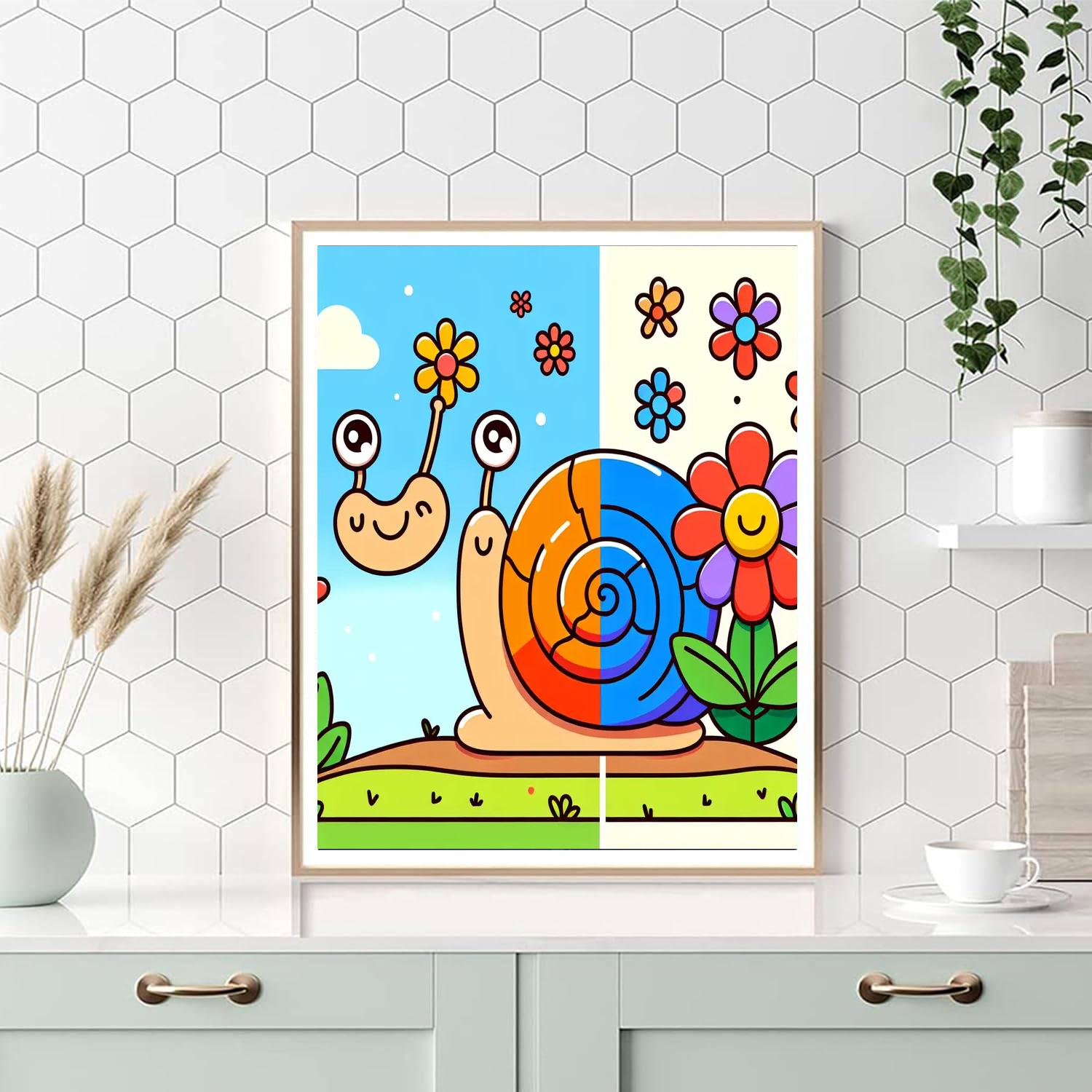 Happy Snail Paint By Numbers Kits