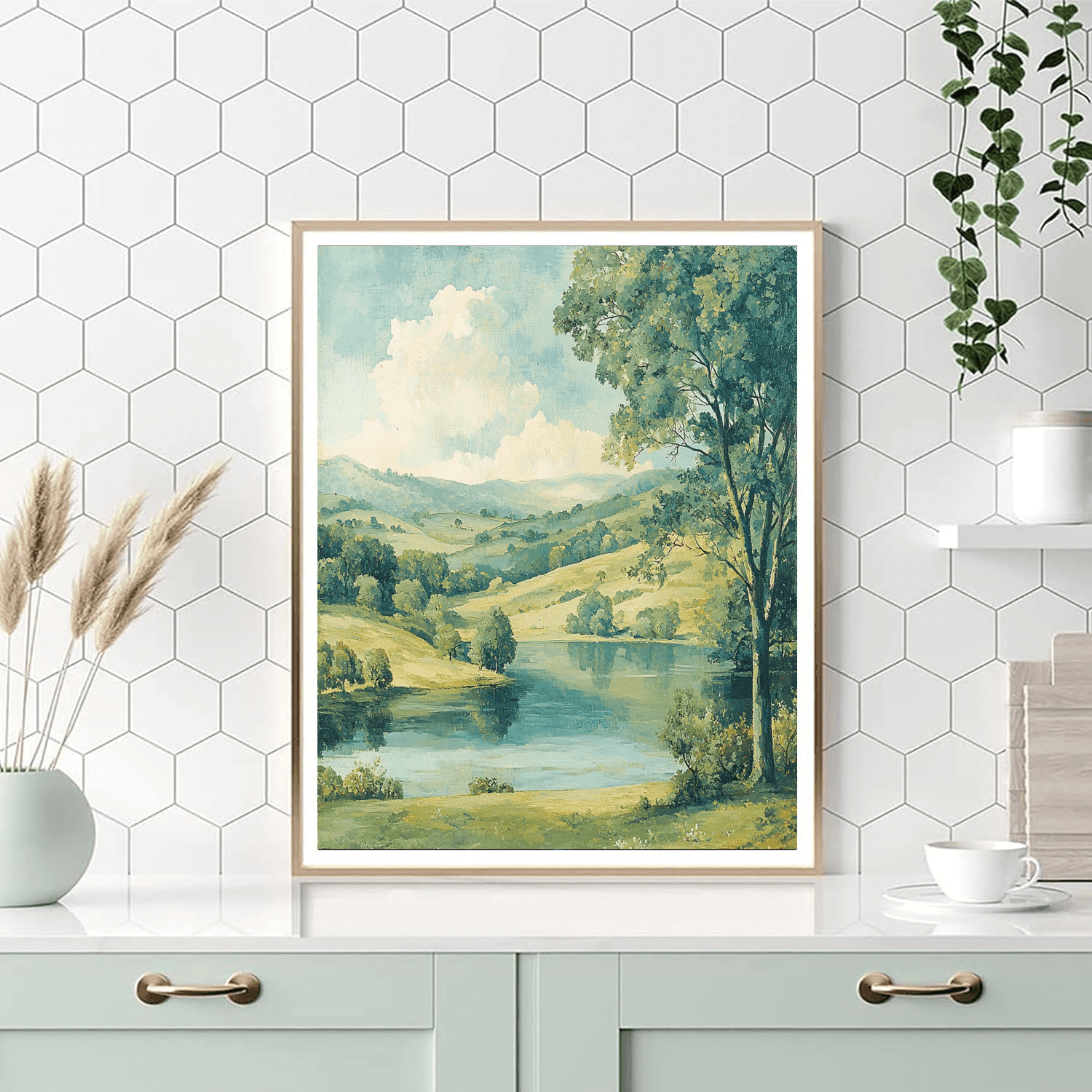 John Constable Inspired Serene Landscape  Paint By Numbers