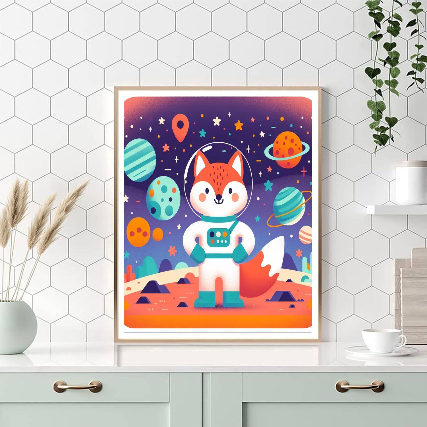 Galactic Explorer Fox Paint By Number