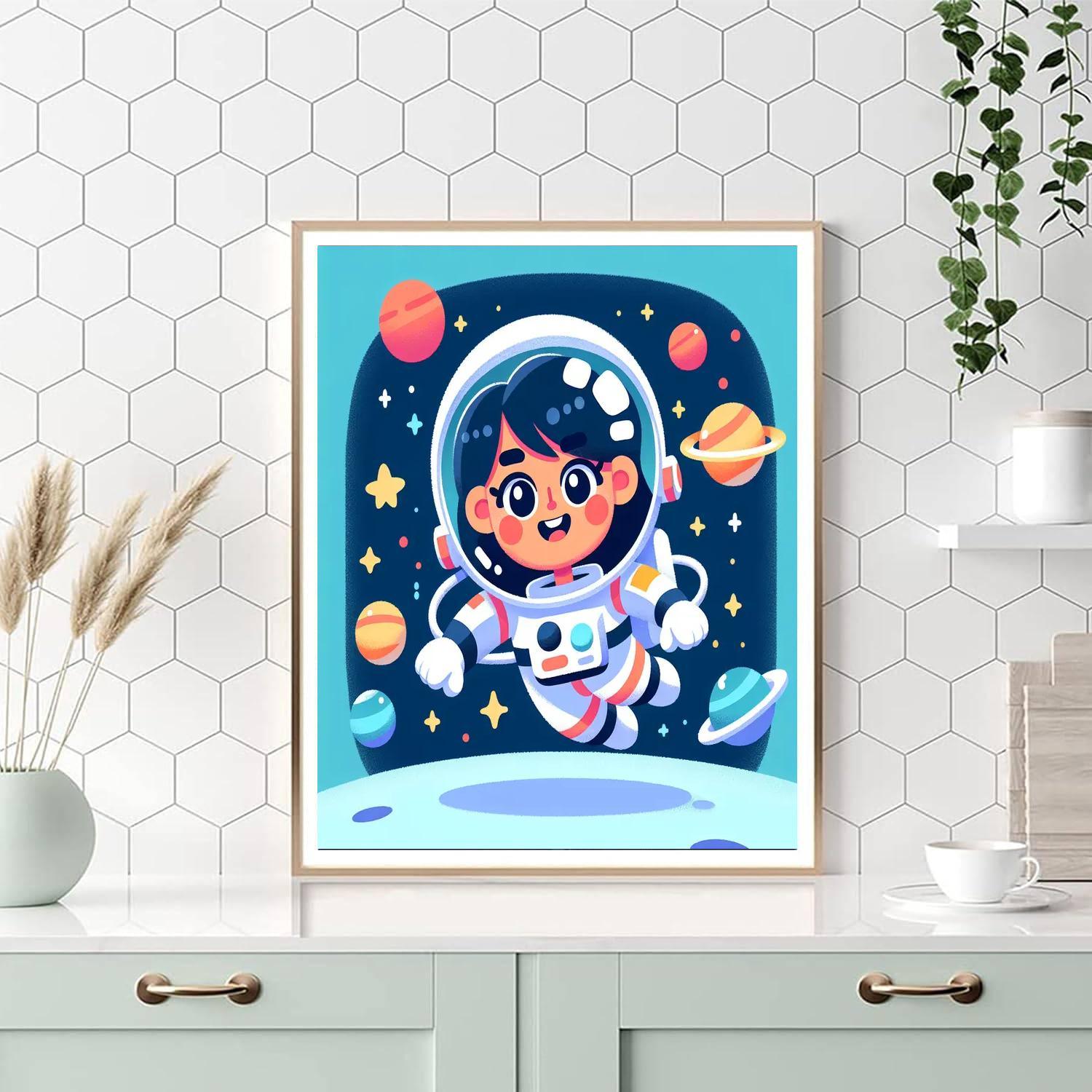 Jolly Astronaut Adventure Paint By Number