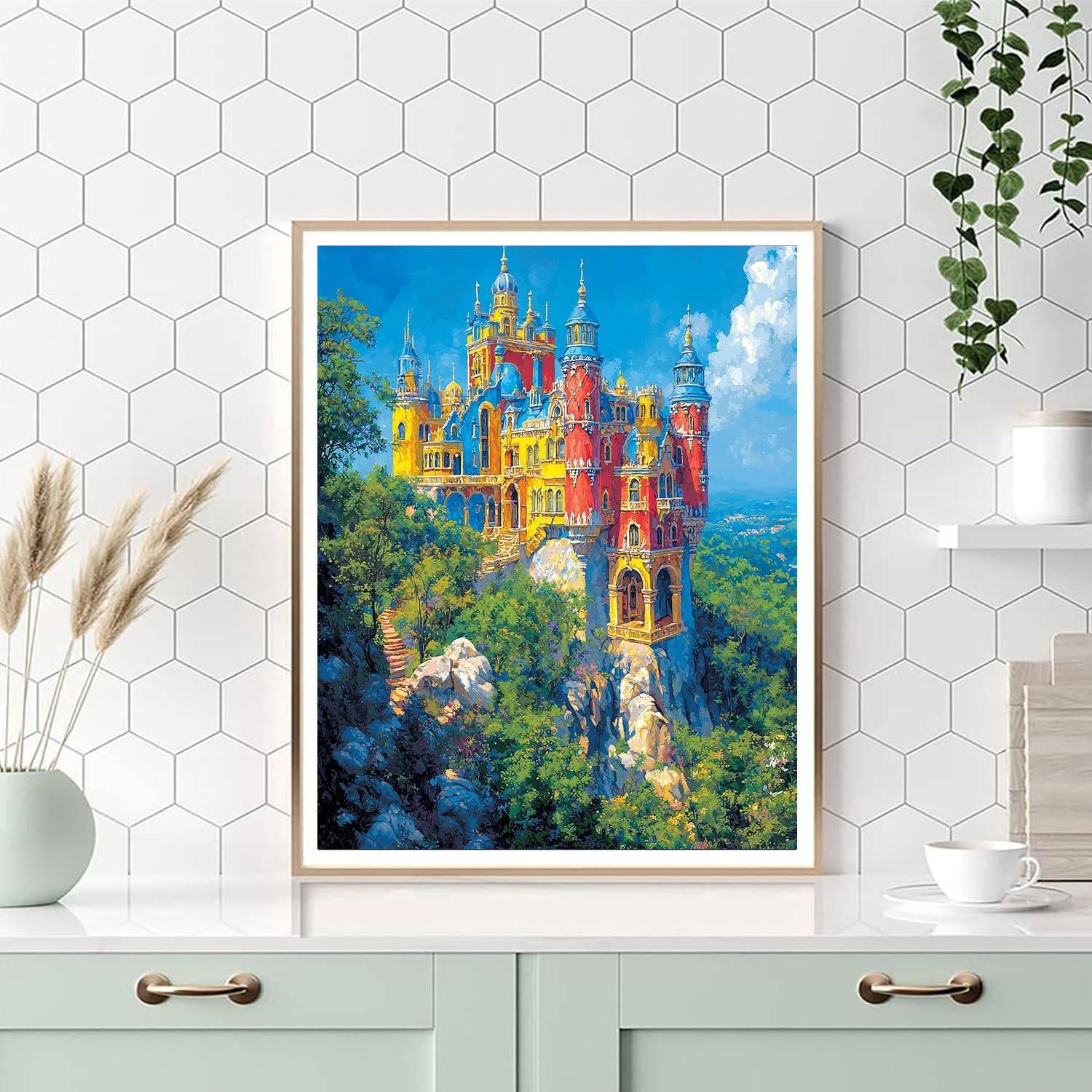 Sintra's Pena Palace - Portugal Numbered Painting Kits