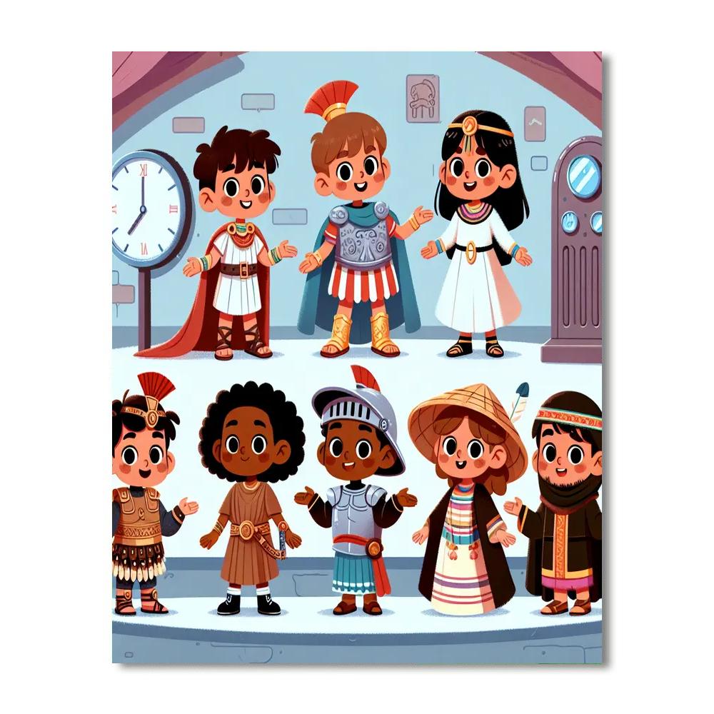 Epic Adventure In Time Painting Number Kit