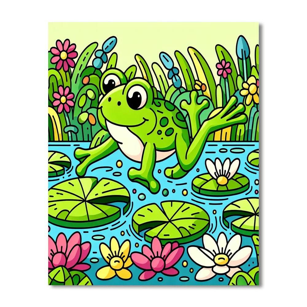 Dancing Frog Paint By Numbers Kits