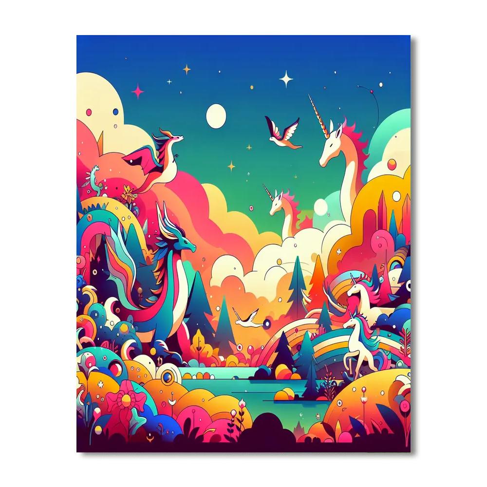 Fantasy World Journey Paint By Numbers Art