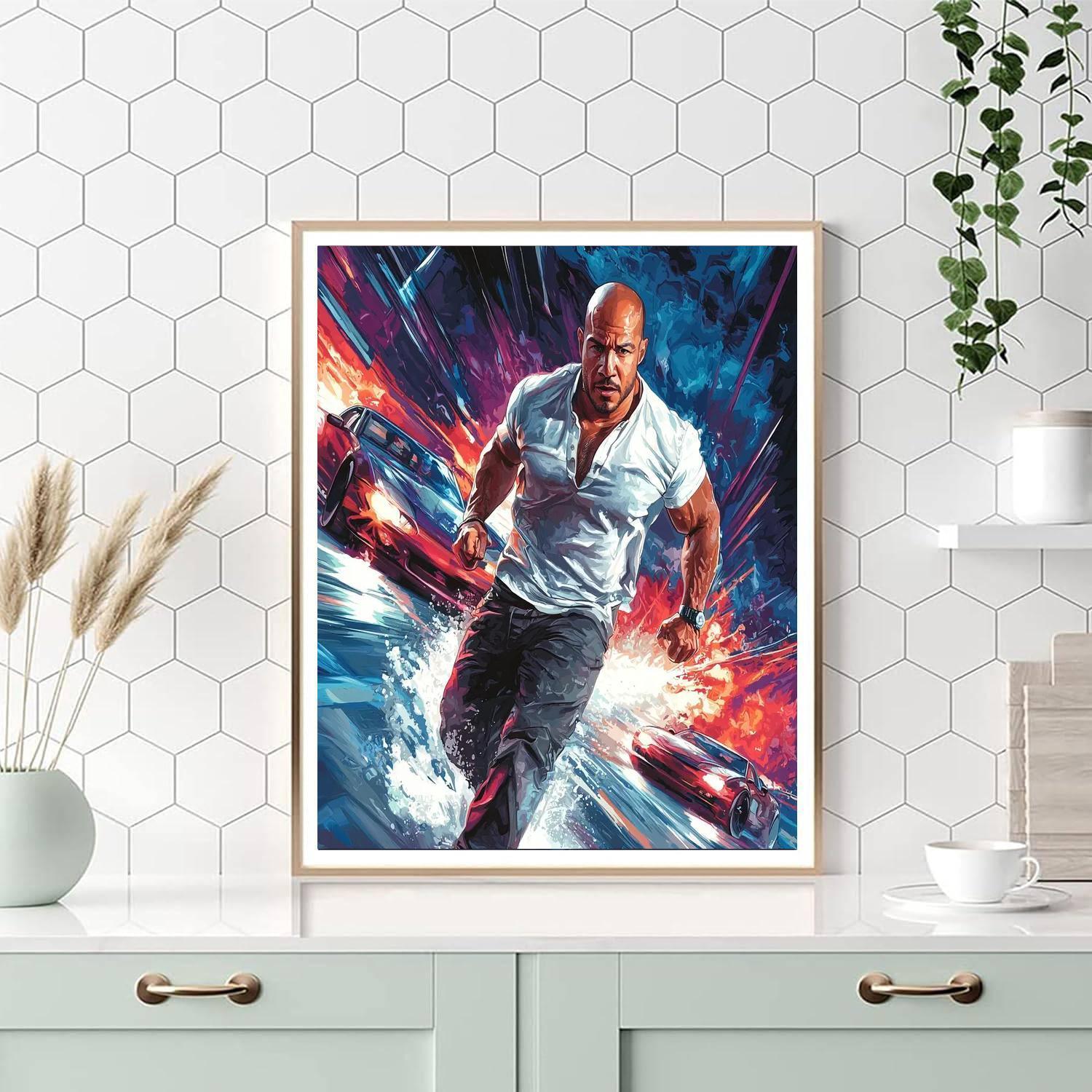 Vin Diesel: The Fast And Fearless Riddick Paint By Color