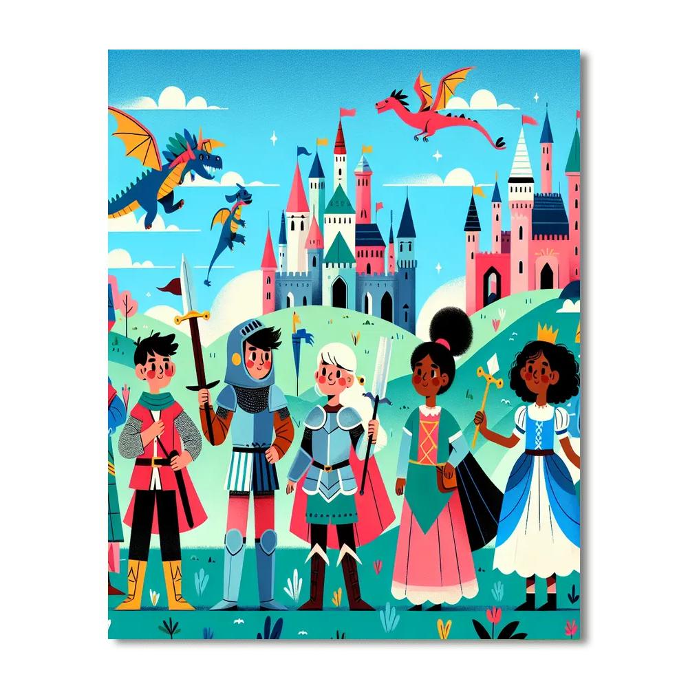 Kingdom Of Adventure DIY Paint By Numbers