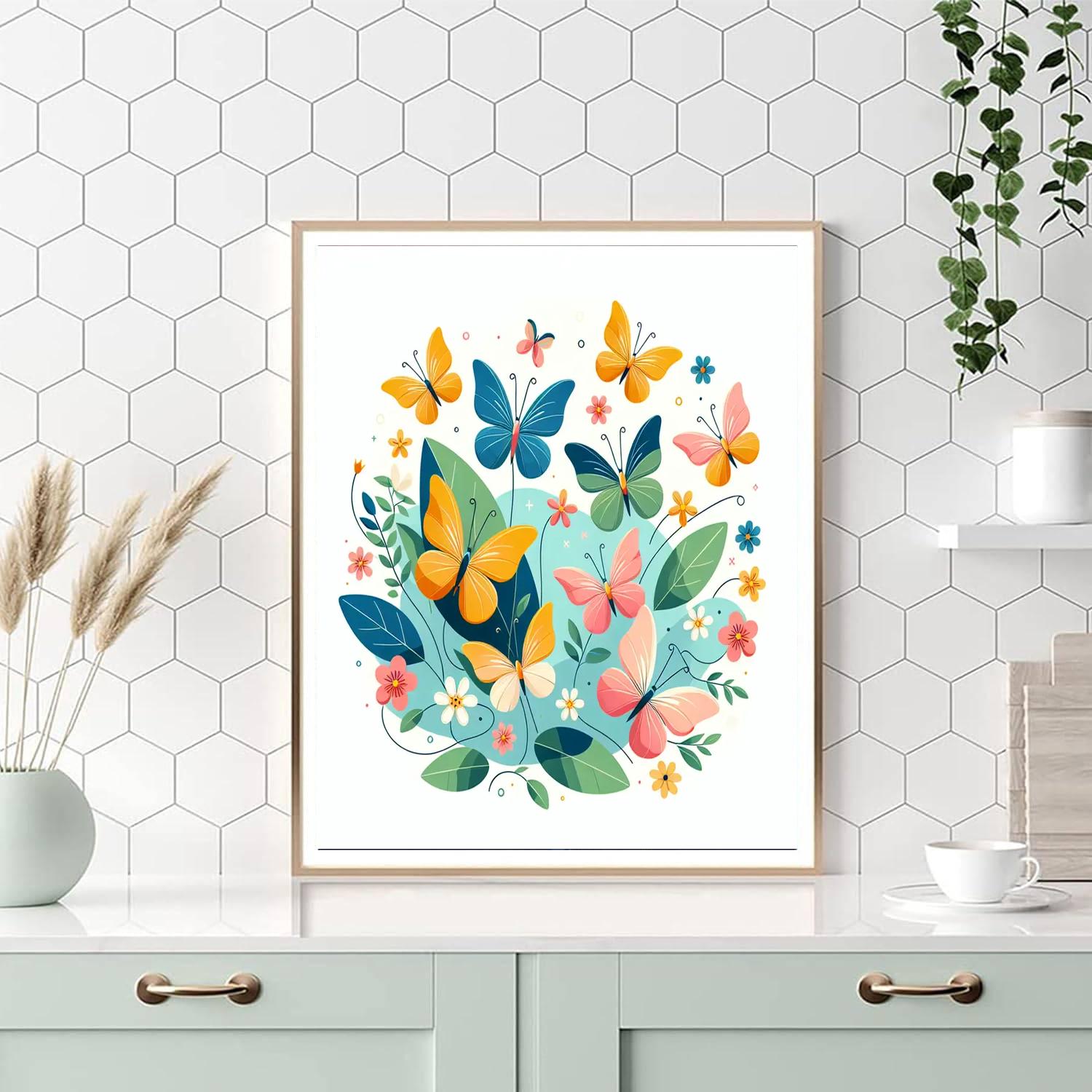 Blossoming Butterfly Ball Numbered Painting Kits