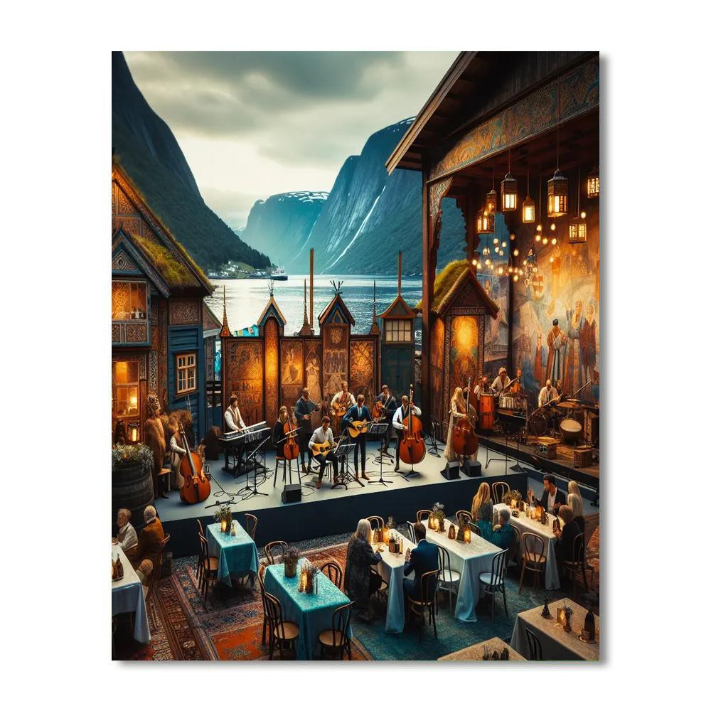 Festspillene I Bergen - Norway Paint By Numbers Art