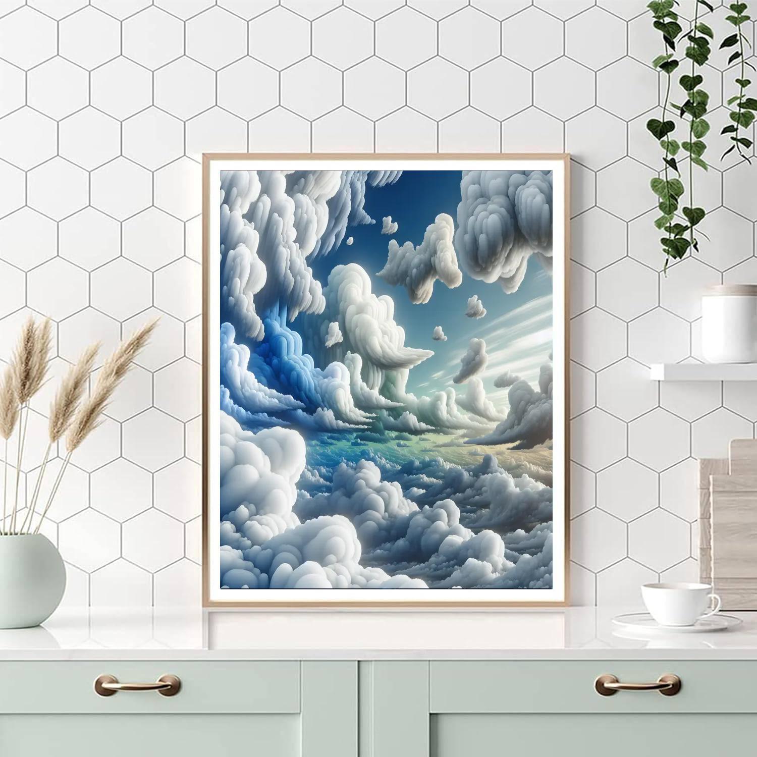 Dreamy Cloudscape For Young Minds Numbered Painting Kits