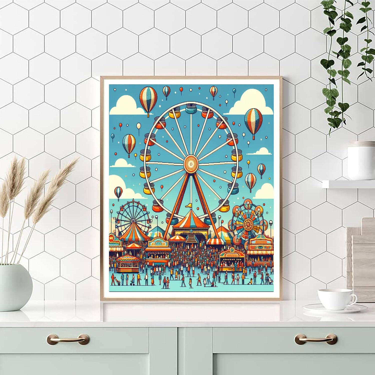 Friendly Fairground Numbered Painting Kits