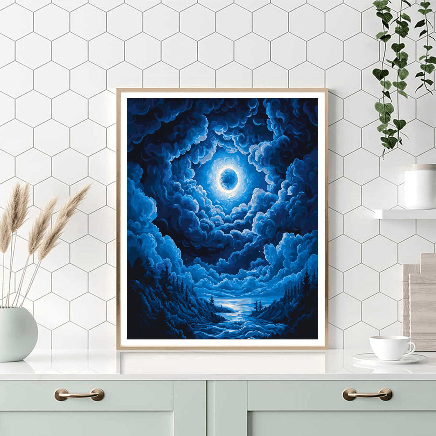 Henry Fuseli Inspired Gothic Night Sky  Paint By Numbers Kits