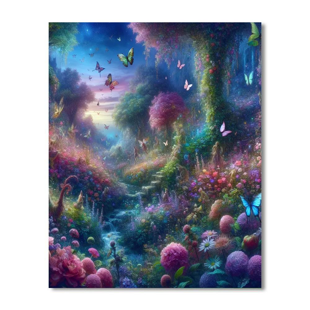 Mystical Garden Glimpse Paint By Number