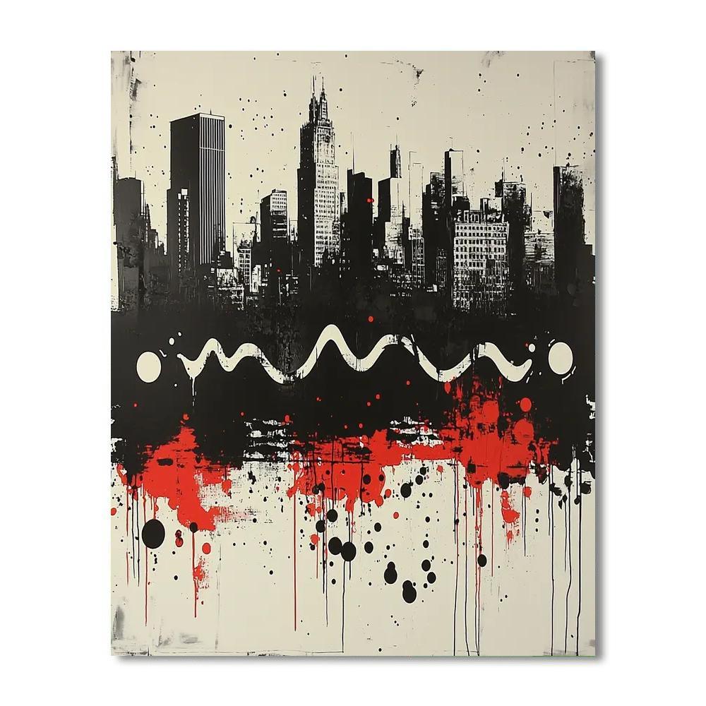 Banksy Inspired Voices In The Shadows  Paint By Number