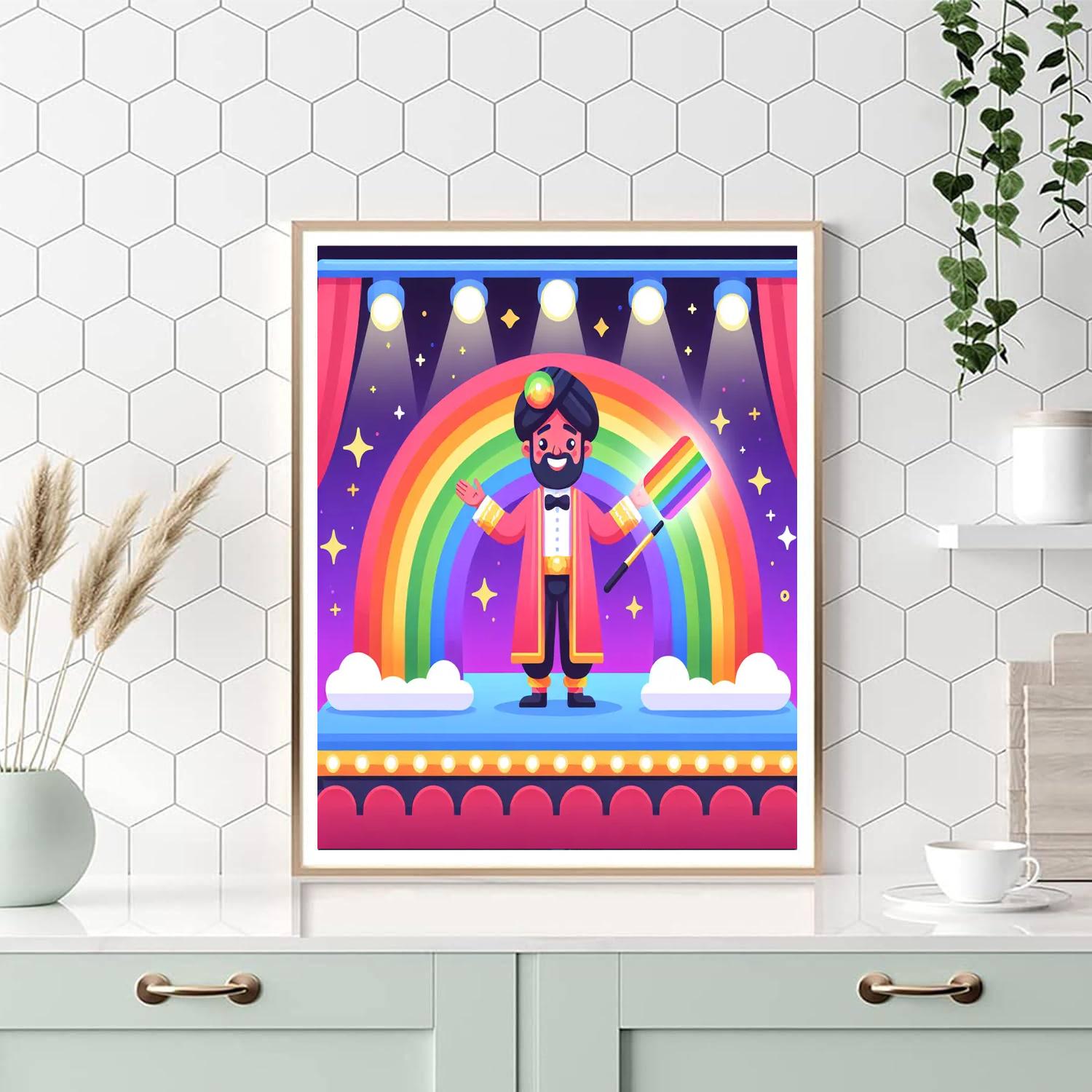 Rainbow Magic Show Numbered Painting Kits