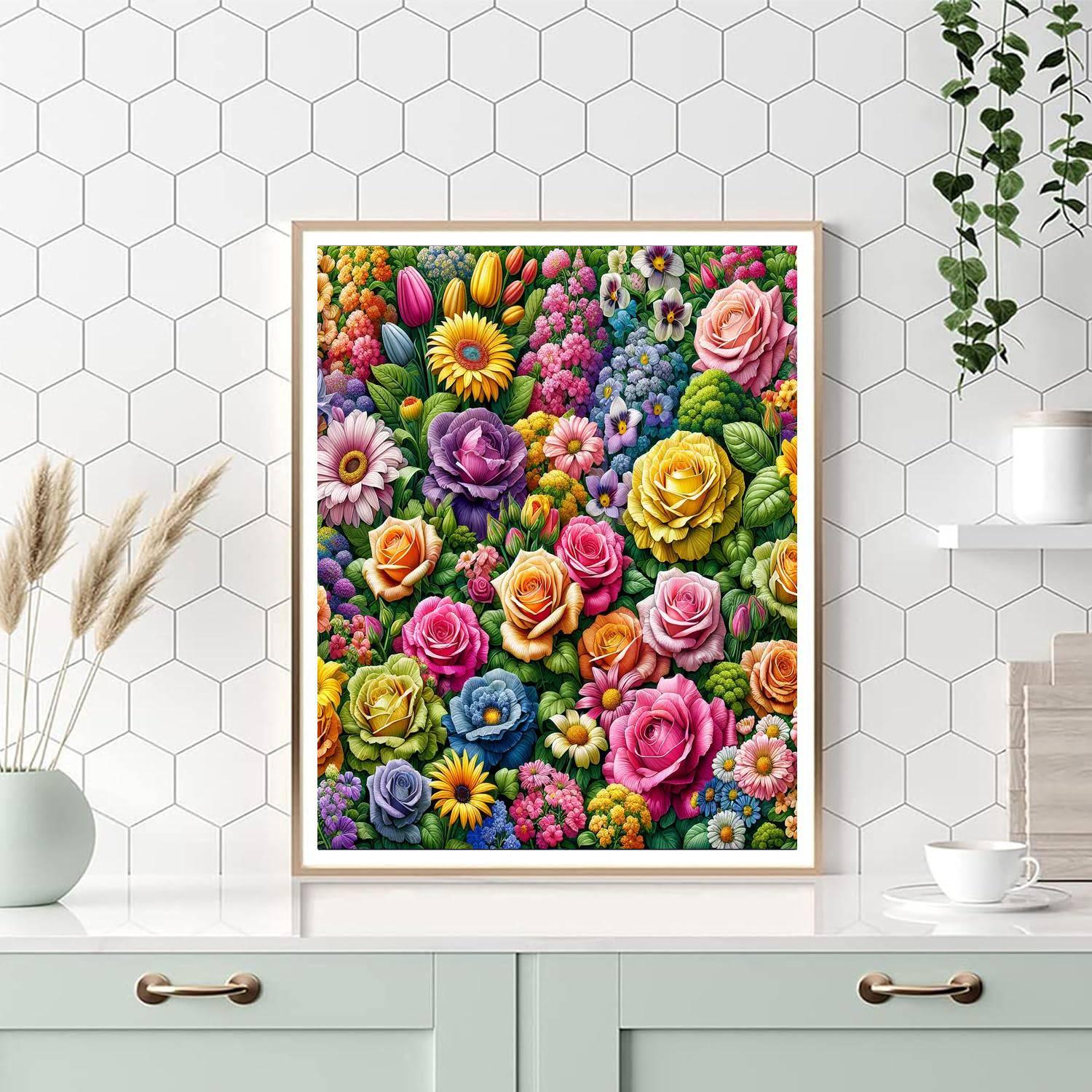 Fabulous Floral Symphony Paint By Color