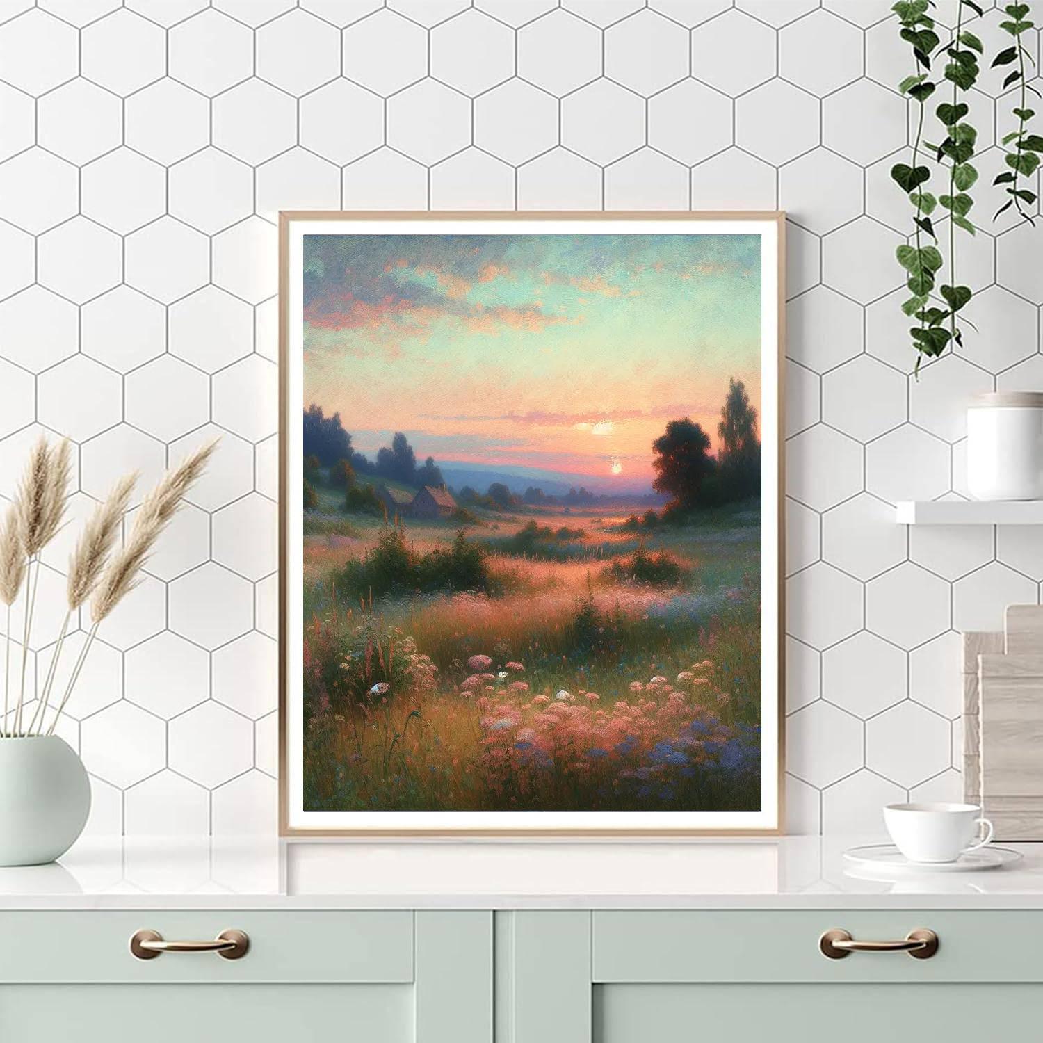 Enchanted Evening Meadows Paint By Numbers Art